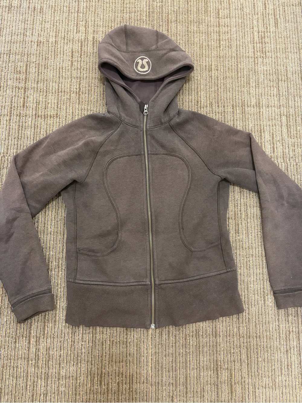 lululemon athletica Women's Dark Brown Full-Zip Hooded Sweatshirt